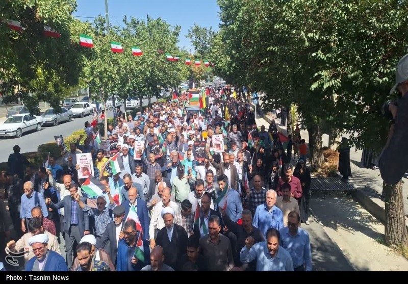 راهپیمایی مردم شهرکرد در محکومیت جنایات اسرائیل + فیلم