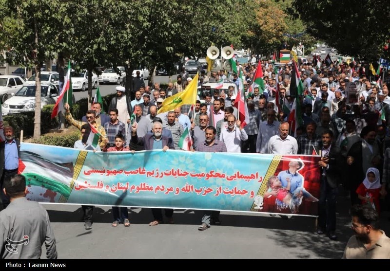 راهپیمایی مردم شهرکرد در محکومیت جنایات اسرائیل + فیلم