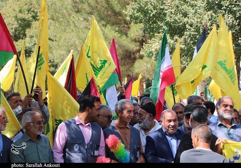 استان کرمان , راهپیمایی , نوار غزه , رژیم صهیونیستی (اسرائیل) , لبنان , حزب الله لبنان ,