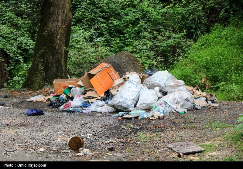 سوغات مسافران بیفرهنگ برای جنگلهای هیرکانی/ فقط آشغال!