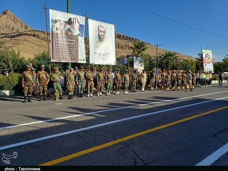 استان لرستان , رژه , هفته دفاع مقدس ,