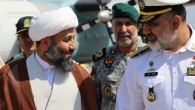 ورود فرمانده نیروی دریایی ارتش به جزیره خارگ