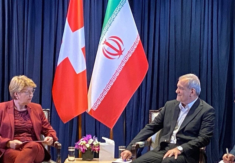 پزشکیان با رئیسجمهور سوئیس دیدار کرد