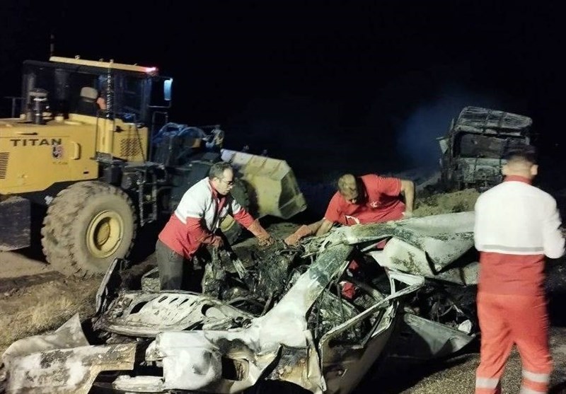 13 مصدوم و یک فوتی در تصادف کمربندی شمالی شهرستان هرسین