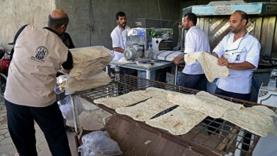 استقرار موکبهای مردمی شهادت حضرت معصومه در میدان آستانه