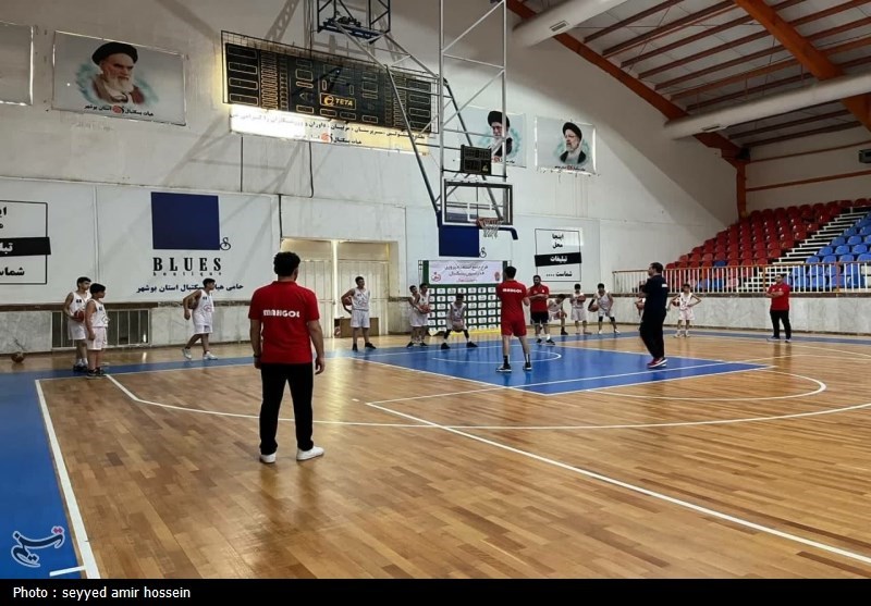 برگزاری اردوی تیم ملی بسکتبال پایه کشور در بوشهر