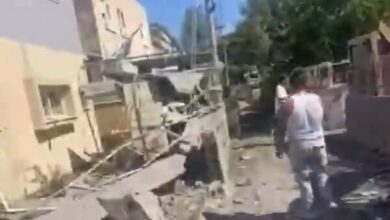 تصاویر جدیدی از حمله موشکی اخیر حزبالله به حیفای اشغالی+ فیلم