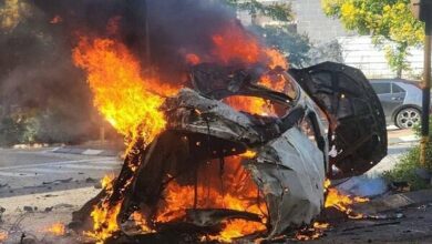 حزب الله کرمئیل را به آتش کشید+ فیلم