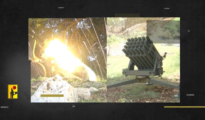 حمله حزبالله لبنان به رأس الناقوره با سامانه موشکی «ام ۸۰»+ فیلم