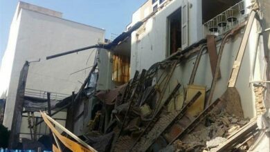 ساختمان 2 طبقه در نسیمشهر آوار شد