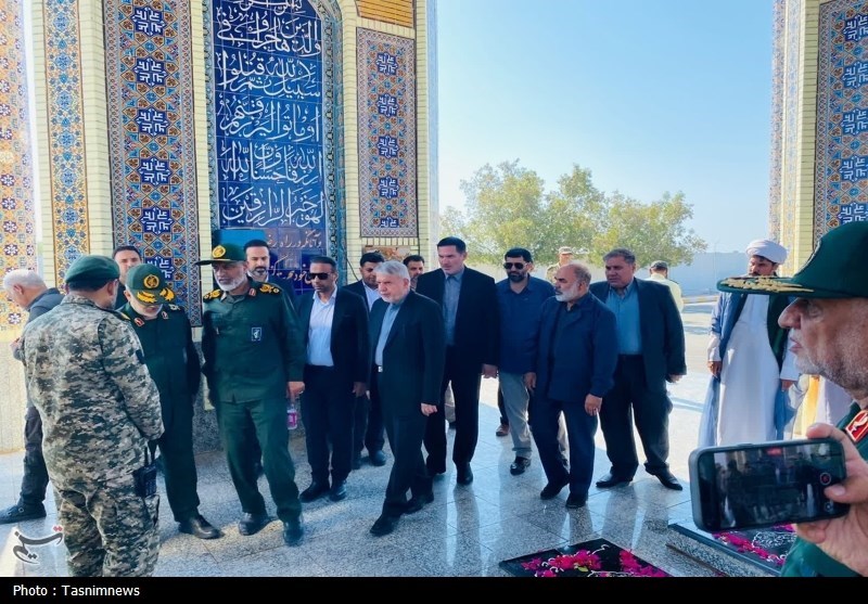 سفر وزیر میراث فرهنگی به جزیره بوموسی + تصاویر