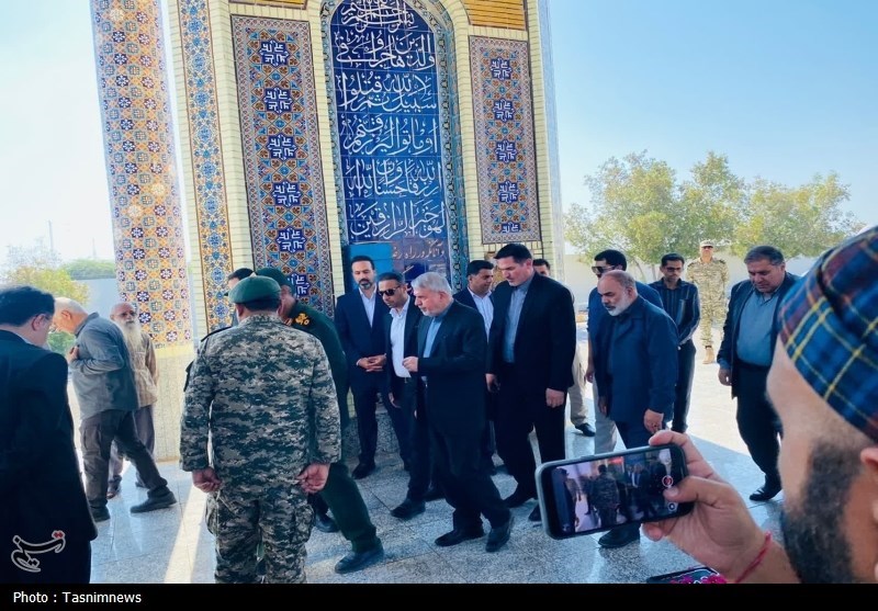 سفر وزیر میراث فرهنگی به جزیره بوموسی + تصاویر