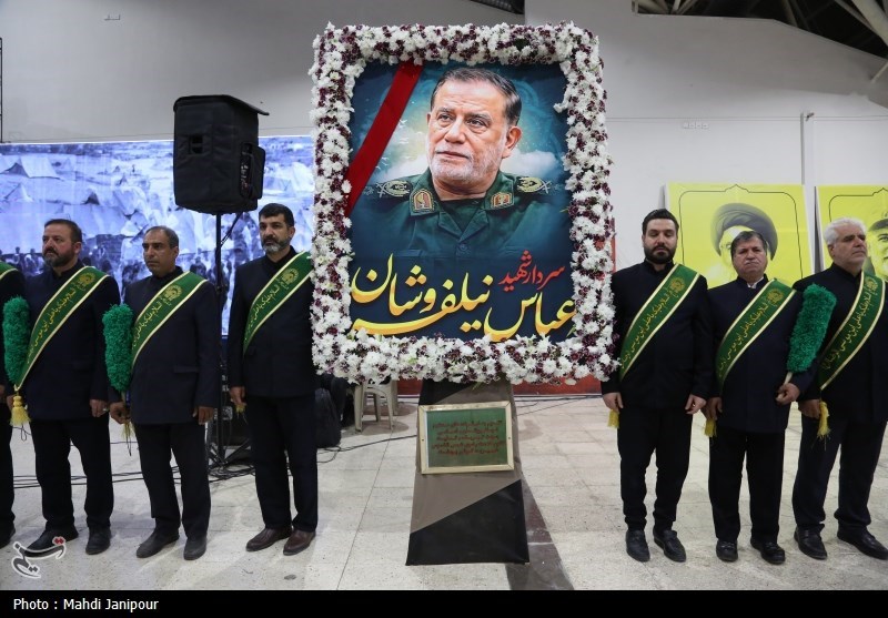 مراسم یابود سردار شهید نیلفروشان در اصفهان+فیلم