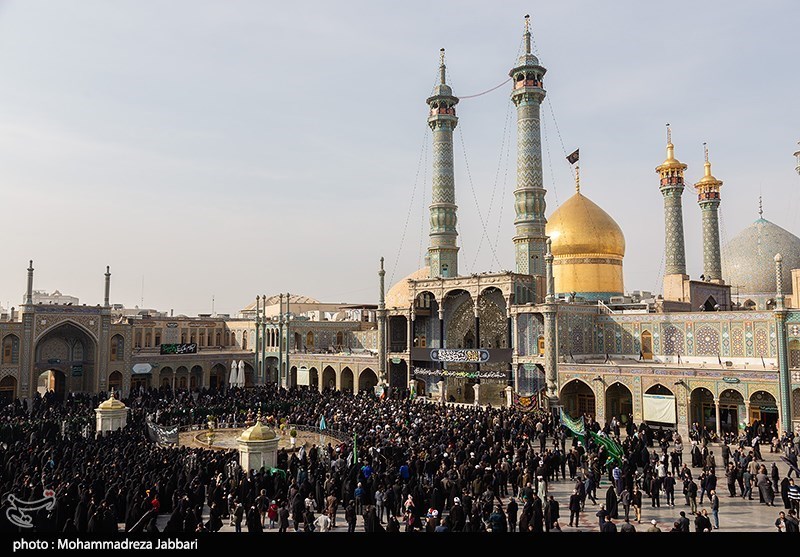 ورود دستههای عزاداری به قم در سالروز شهادت حضرت معصومه (س)