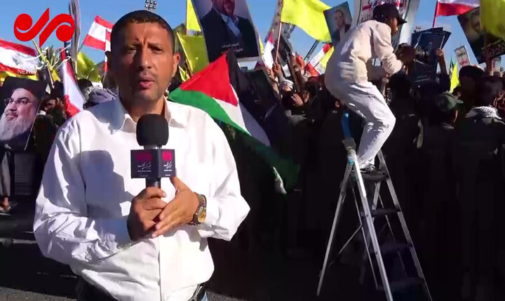 گزارش مهر از تجمع میلیونی مردم یمن در میدان سبعین صنعا