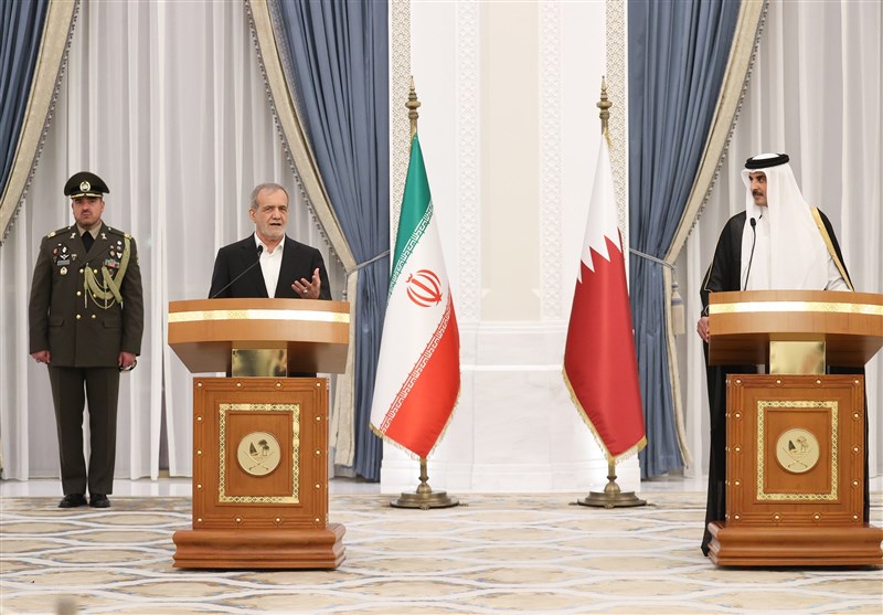 مسعود پزشکیان | پزشکیان , دولت چهاردهم , رژیم صهیونیستی (اسرائیل) , کشور قطر ,