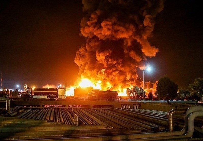 ️آتشسوزی در پالایشگاه شوشتر