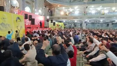 اجتماع مردم چهارمحالوبختیاری در گرامیداشت شهدای مقاومت+فیلم