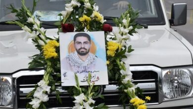 بازگشت پیکر تازهداماد شهید به آغوش خانواده + تصاویر