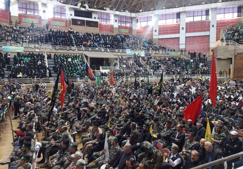 تجدید بیعت بسیجیان گیلان با آرمانهای امام (ره) در رشت+فیلم