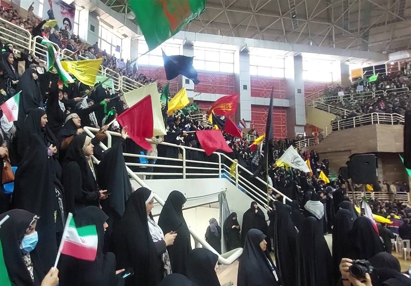 تجدید بیعت بسیجیان گیلان با آرمانهای امام (ره) در رشت+فیلم