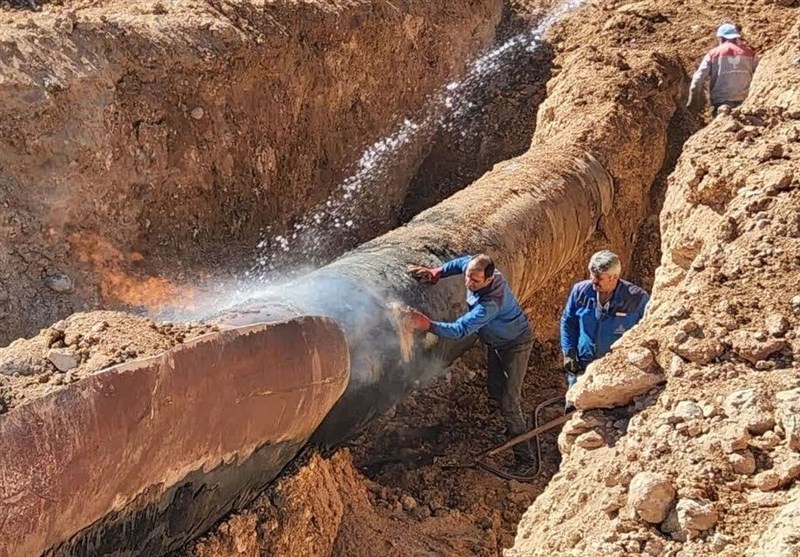 ترکیدگی خط لوله گاز قلعه رئیسی/ خسارت انسانی نداشت