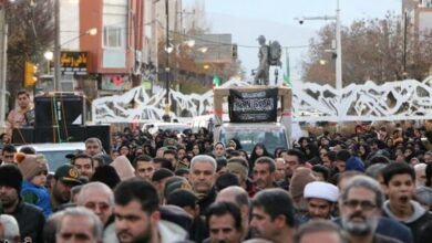 تشییع شهدای بینشان در لرستان/ ازنا در خطمقدم استقبال