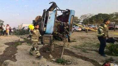 حادثه برای یک اتوبوس در آزادراه زنجان ـ قزوین با 23 مصدوم