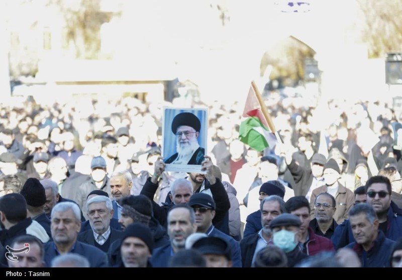 خشم تبریزیها علیه صهیونیسم کودککش + تصاویر