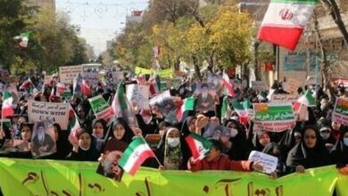 دانشآموزان اردبیلی به خیابانها آمدند