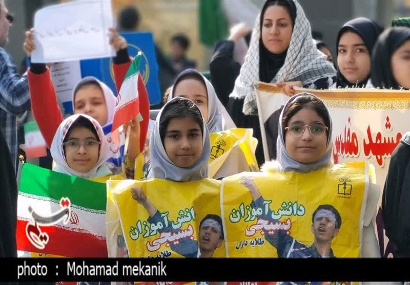 طنین فریاد مرگ بر اسرائیل و مرگ بر آمریکا در استان فارس