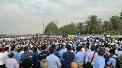 ماجرای تجمع امروز 3 هزار کارگر پارس جنوبی چه بود؟ + تصویر
