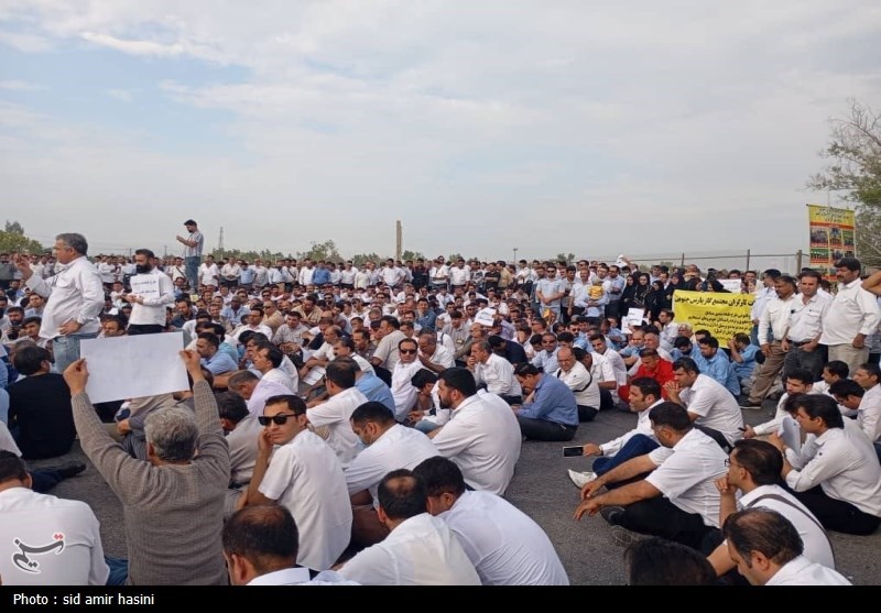 ماجرای تجمع امروز 3 هزار کارگر پارس جنوبی چه بود؟ + تصویر