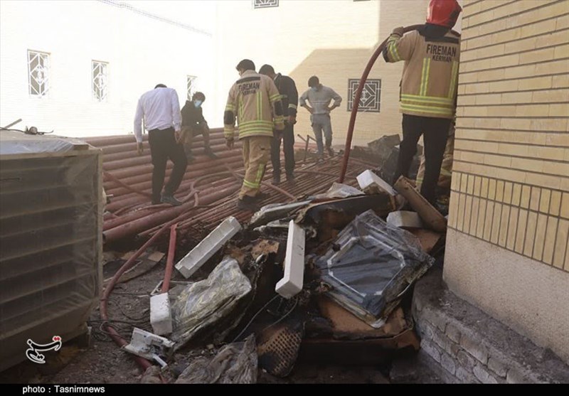 استان کرمان , آتشسوزی , بیمارستان ,