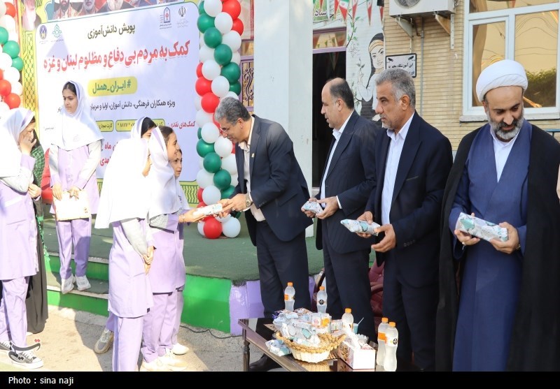 همدلی دانشآموزان بوشهری با مردم غزه و لبنان+تصویر