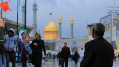 هوای قم بارانی میشود