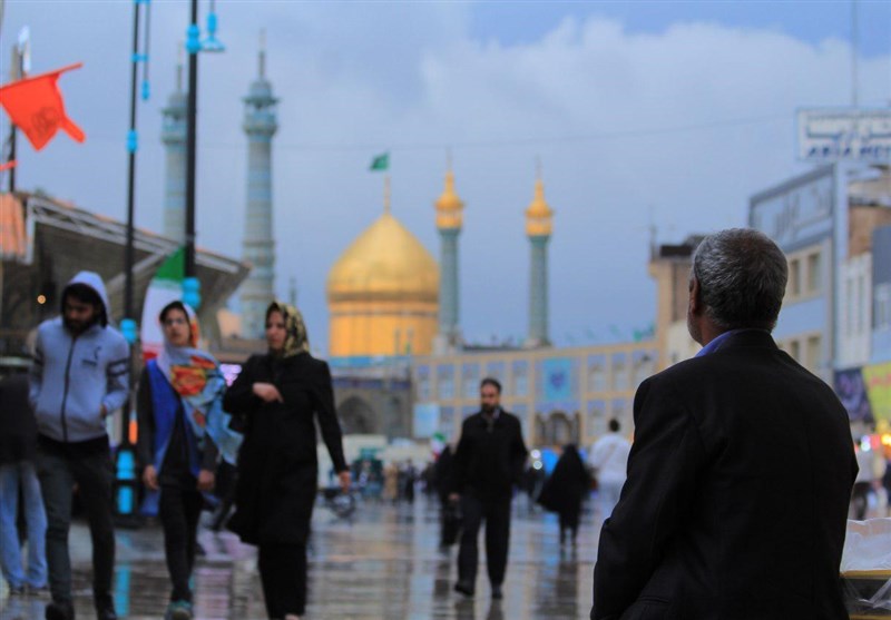 هوای قم بارانی میشود