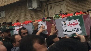 ورود 5 شهید گمنام بوشهر + تصویر