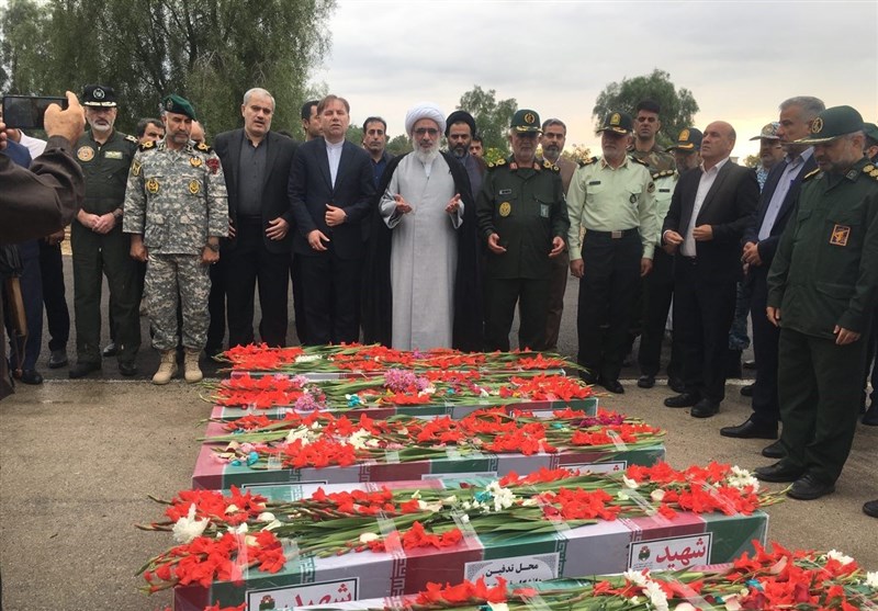 ورود 5 شهید گمنام بوشهر + تصویر