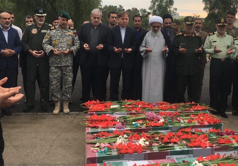 ورود 5 شهید گمنام بوشهر + تصویر