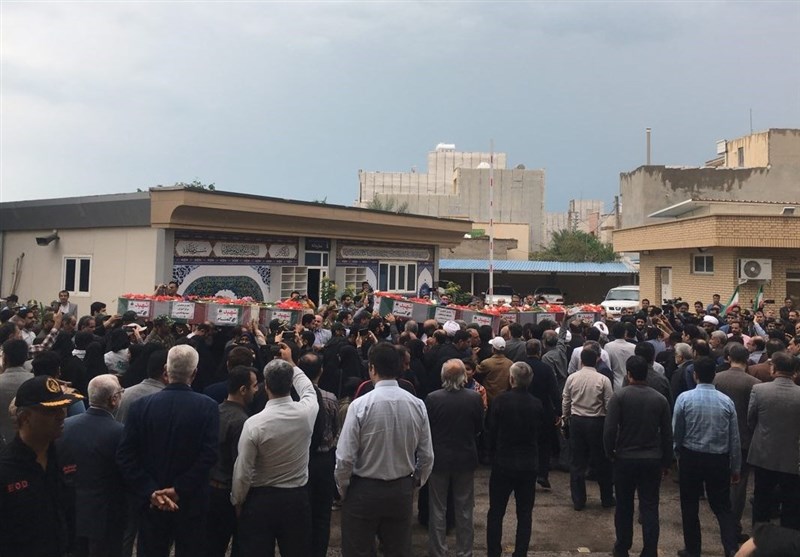 ورود 5 شهید گمنام بوشهر + تصویر