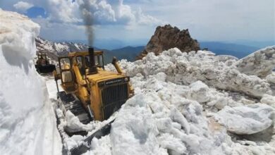 گردنه تهته در کرمانشاه مسدود شد