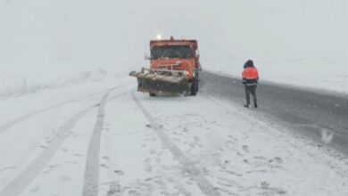 بارش برف و مهگرفتگی در محورهای ازنا و بروجرد