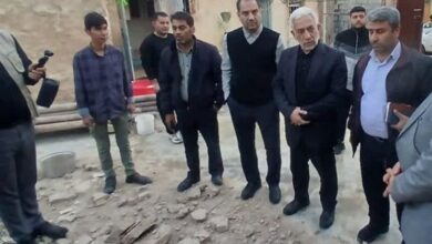 بازدید معاون وزیر نیرو از مناطق زلزلهزده مسجد سلیمان