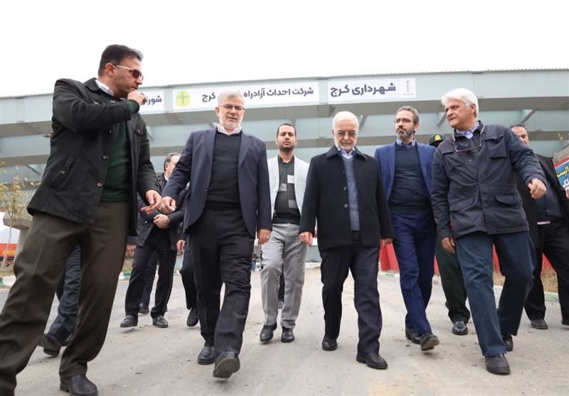 بازدید وزیر کشور از پروژههای آزادراه سلیمانی و پل B1