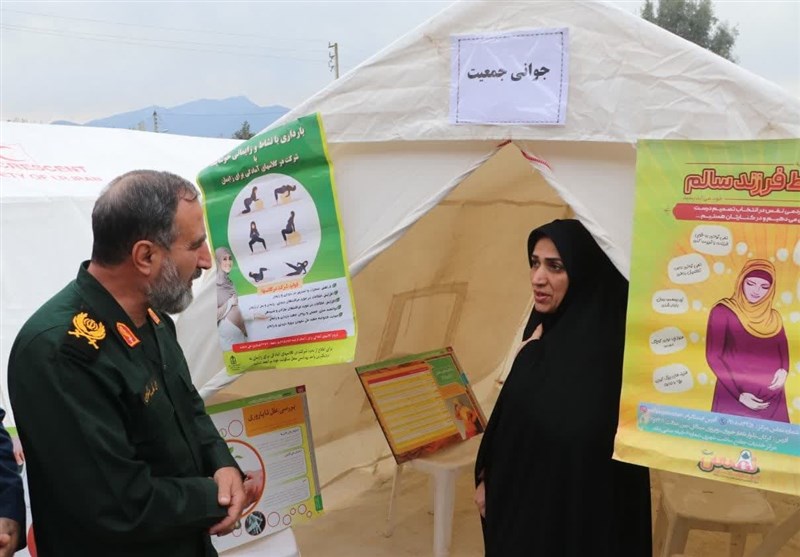 برپایی موکب درمانی سپاه در علیآبادکتول+تصاویر