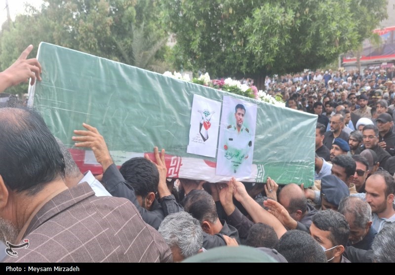 بندرعباس در سوگ شهید مدافع امنیت + تصاویر