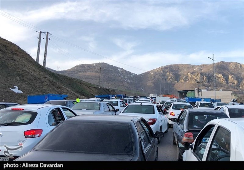 ترافیک بسیار سنگین در جاده آستارا به اردبیل