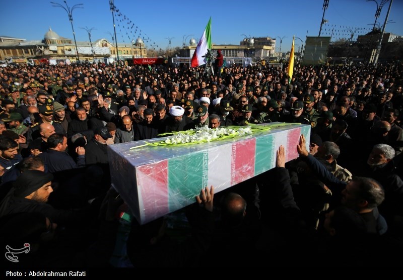 تشییع و وداع عمومی با شهدا در همدان+ تصویر