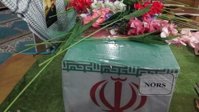 _تشییع_ _و_ _تدفین_ _شهید_ _گمنام_ _در_ _پایانه_ _برکت_ _در_ _مرز_ _مهران_
